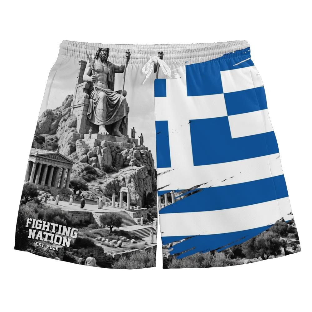 Fighting Nation Sport Shorts Greece